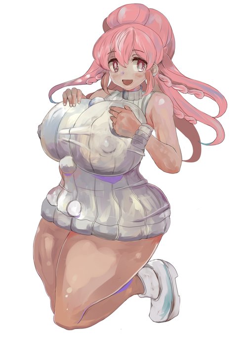 あれは中学男子人気ナンバーワン!
超やわらかボディの江袋もち子パイセン～❤ を描きました。 