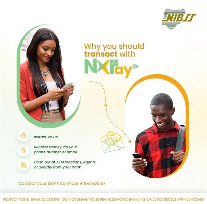 NIBSS_NG's tweet image. Nxpay transactions; what&apos;s in it for you?
- Instant Value! 
- Receive money via your phone number or email!
- Cash out at ATM locations, Agents or direct to your bank account!
For more information kindly contact your bank.
#contactlesspayment #nxpay #nibssplc #NIBSS