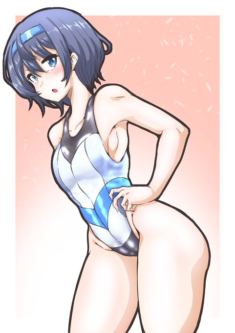 今日の競泳水着はすずきつづみちゃんです 