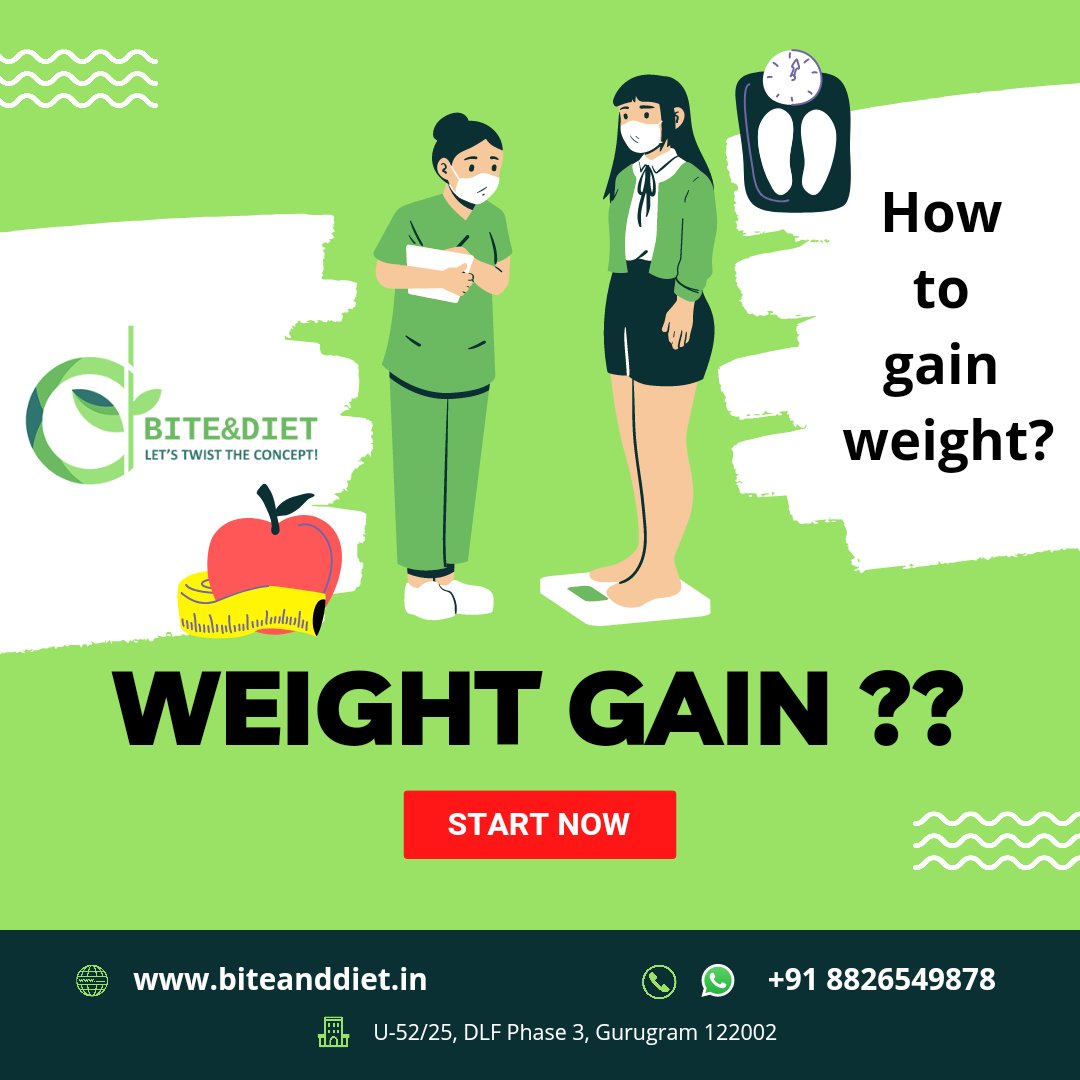 Biteandiet's tweet photo. Ready to pack on some healthy weight? Our Weight Gain Diet Plan has got you covered with delicious, nutritious meals that will help you reach your goals. Let's get started!
Book an appointment
Call: +91-8826549878
#WeightGain #HealthyEating #DietPlan #BiteAndDiet https://t.co/jbPijW7V6O
