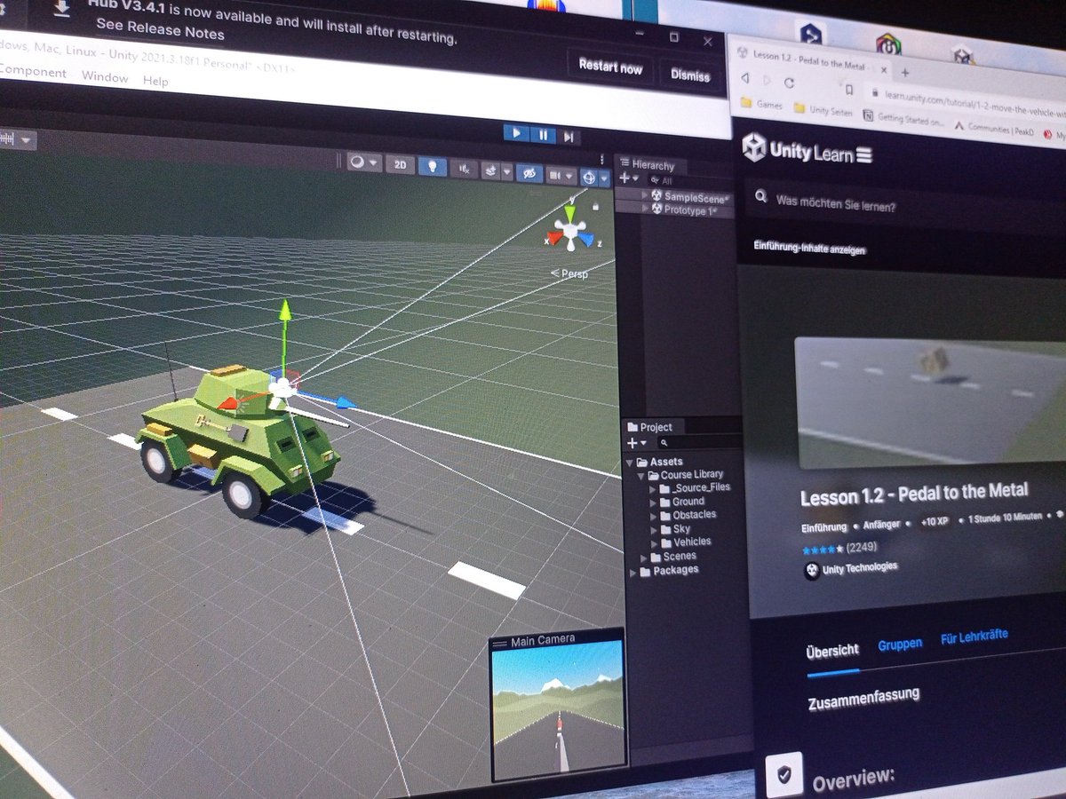the_mcbrei's tweet image. #unitylearn #unity3d 

Dann wollen wir den kleinen Panzer Mal in Bewegung setzen 🫣