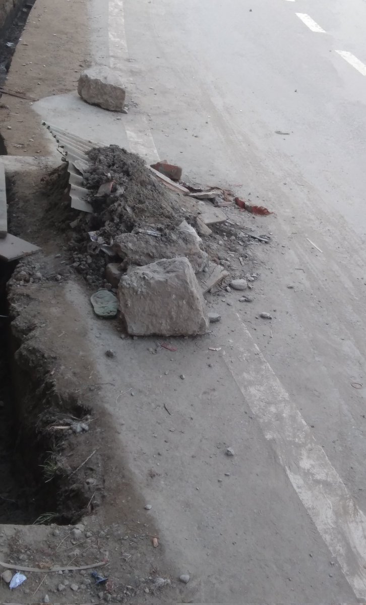 We the people of ward no 6 requests to clean the dust which is lying in front of the doors since from days. Traffic is not properly running from this road because of heavy dust on the road. Sweppers never clean the road. Please keep an eye on this matter...