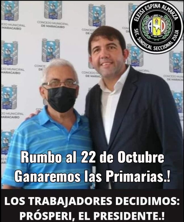 Eleisi Espina Almarza (@eleisiespinaad) on Twitter photo Poco más cerca para lograr: 
▪️Un salario digno
▪️ Discusión y aplicación de las Convenciones Colectivas
▪️Aplicar la autonomía, la libertad sindical y el tripartismo
▪️El cambio esperado en la conducción del país
▪️Que vuelva AD
#LosTrabajadoresVamosConProsperi
#Primarias22Oct Poco más cerca para lograr: 
▪️Un salario digno
▪️ Discusión y aplicación de las Convenciones Colectivas
▪️Aplicar la autonomía, la libertad sindical y el tripartismo
▪️El cambio esperado en la conducción del país
▪️Que vuelva AD
#LosTrabajadoresVamosConProsperi
#Primarias22Oct