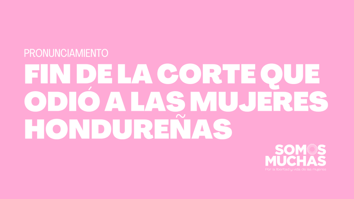 🇭🇳📣⚖️ #Pronunciamiento

Desde Somos Muchas rechazamos el fallo negativo de la Corte Suprema de Justicia (<a href="/PJdeHonduras/">Poder Judicial HN</a>) ante el recurso de inconstitucionalidad que habría permitido la despenalización del #aborto por 3 causales en #Honduras. 

Abrimos hilo al respecto. 🧵