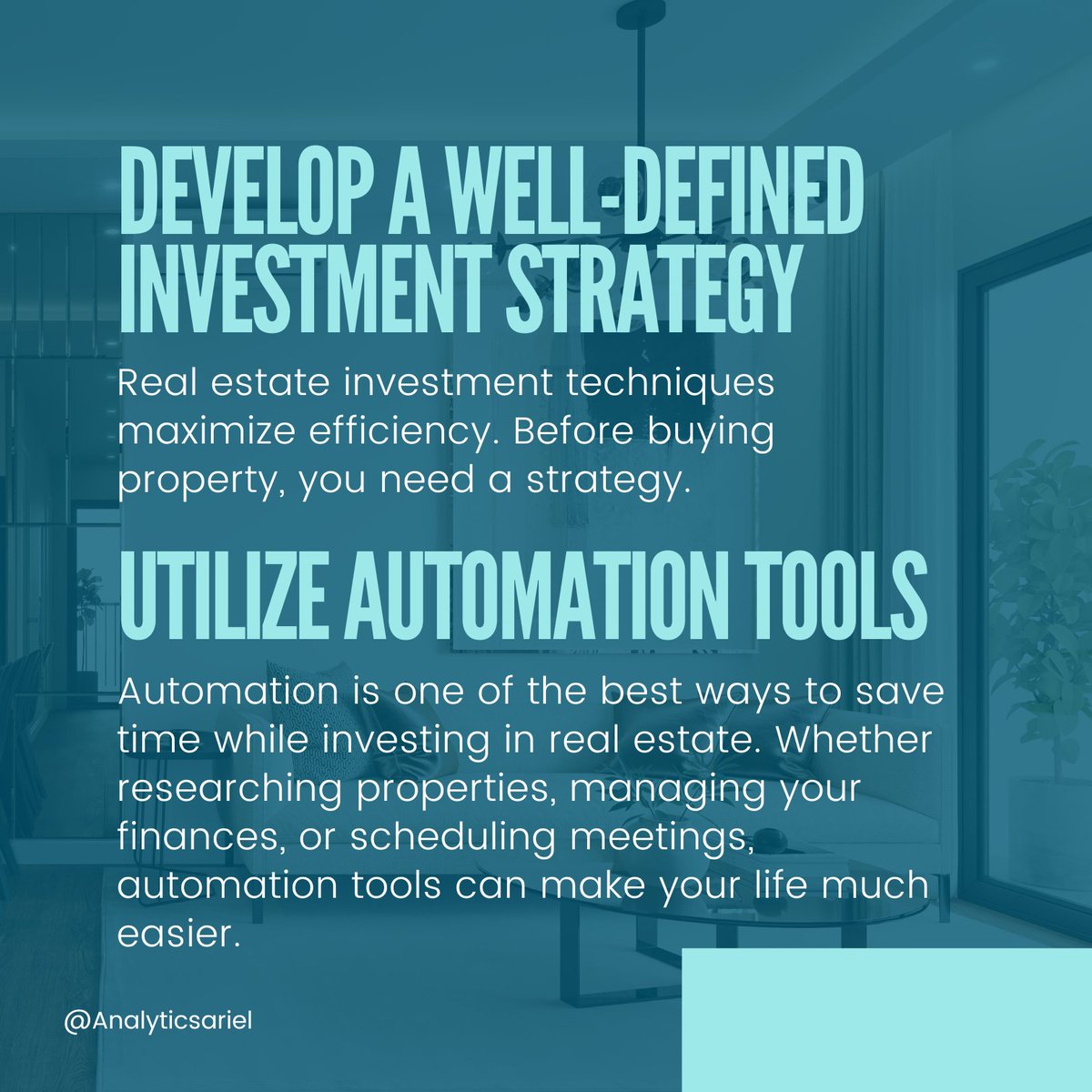 analyticsariel's tweet image. Want to get the most out of your real estate investments? These 8 practical tips will help you do just that! 📈💸 #maximizingefficiency #realestateinvesting