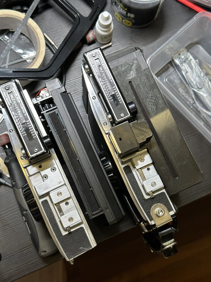 My modified polaroid 110, shoot Fujifilm instax wide #Polaroid #instax