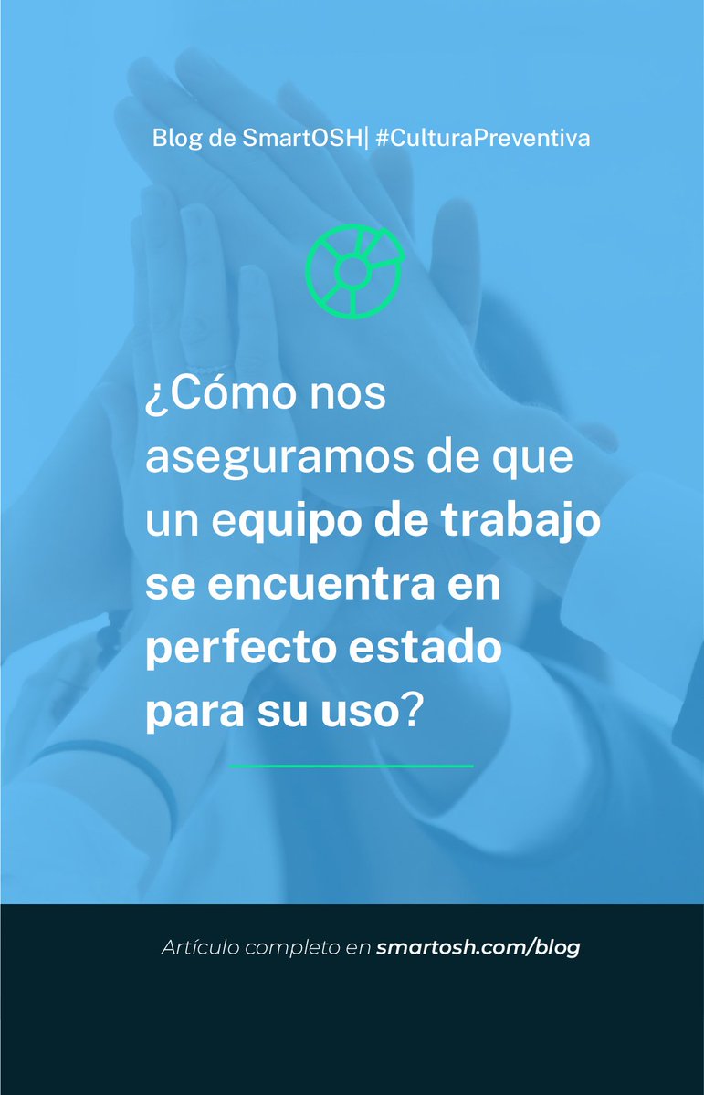 PrevenControl's tweet image. 🤔 ¿Cómo nos aseguramos de que un equipo de trabajo se encuentra en perfecto estado para su uso?

En el último #SmartBlog hablamos sobre qué hacer y cómo llevar a cabo cada etapa del procedimiento de Pre-uso. ⤵

#PrevenControl #seguridadysaludeneltrabajo #culturapreventiva