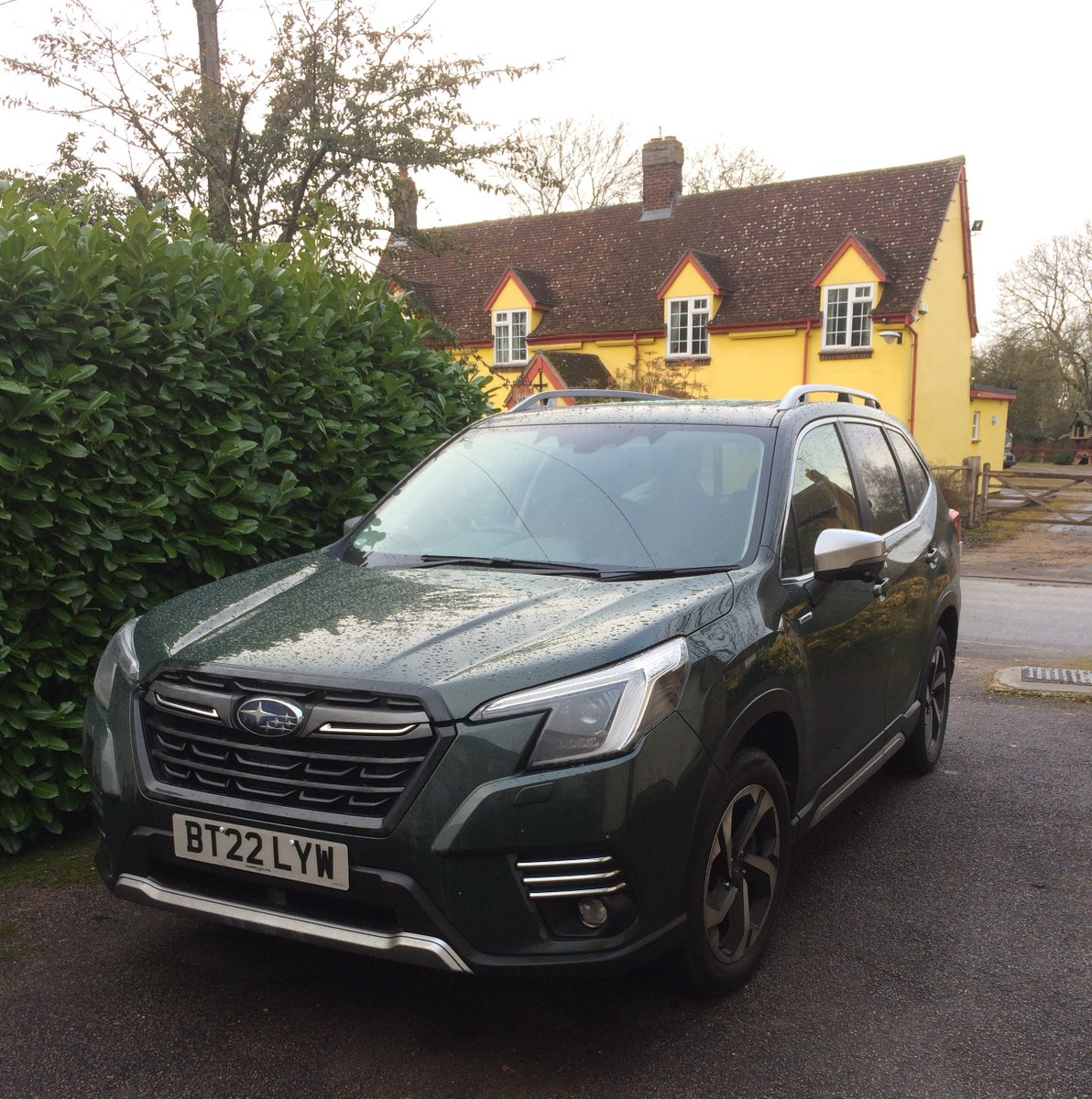 Just completed 993 mile trip from South Yorkshire to St Austell and back in very competent Subaru Forester e-Boxer. Official average economy 34.7mpg. Managed 39.9mpg on every road type imaginable.  Car a little dusty, me a little weary. Sorry to see it go. <a href="/SubaruUKPR/">Subaru UK PR</a>