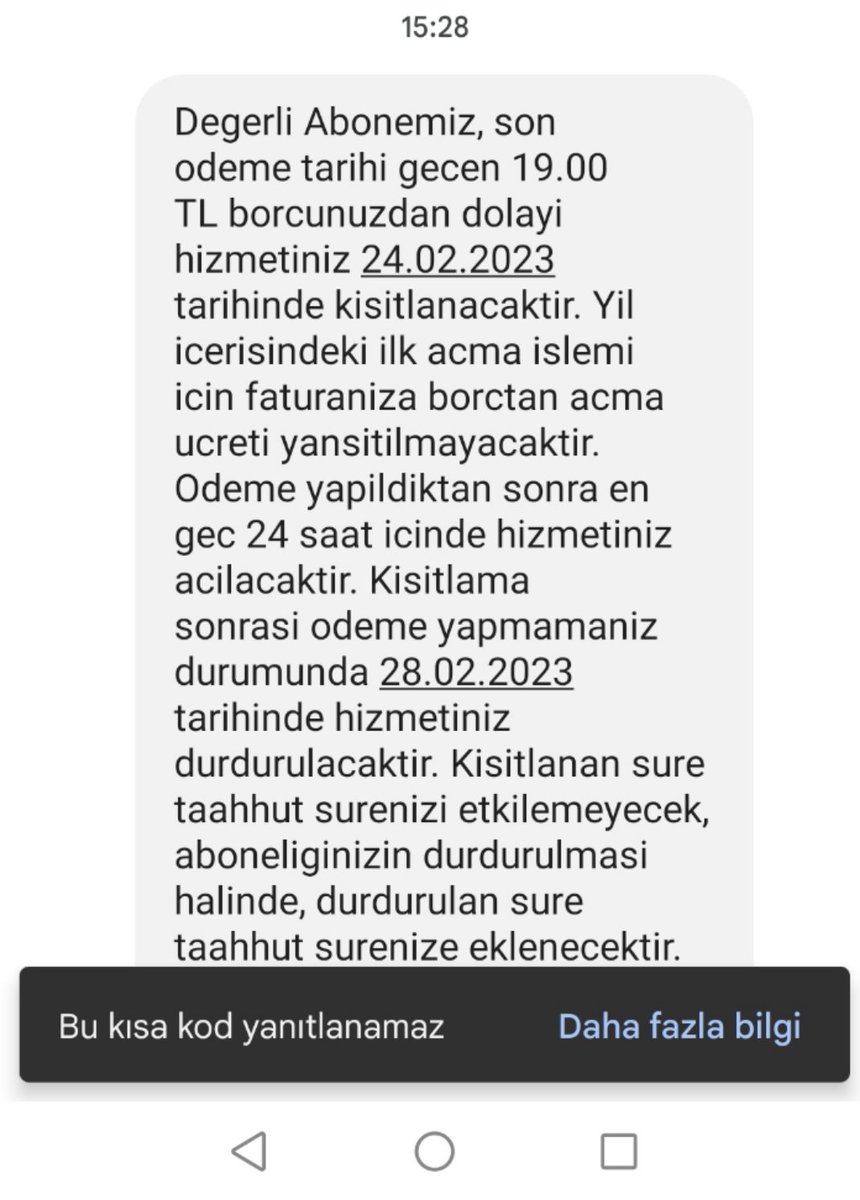 Yılların abonesi ol, Kesintisiz Ödeme yap, depremzede olunca bir ay ödeme alamayınca şu mesajı gönder <a href="/DSmartDunyasi/">D-Smart</a> utanmada yok, elbet herşey düzelince hesaplaşılır...