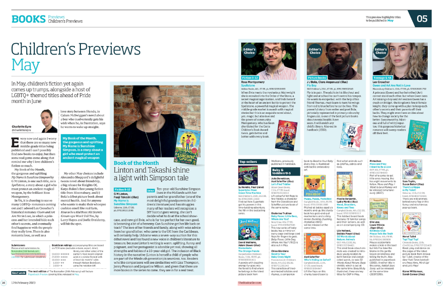 Ross Montgomery (@mossmontmomery) on Twitter photo SPELLSTONE is Editor's Choice in today's <a href="/thebookseller/">The Bookseller</a> May roundup - thank you so much, <a href="/CharlotteLEyre/">Charlotte Eyre</a>, I'm absolutely made up!
“Exquisite ... Montgomery, who has been shortlisted for the Costa children’s book award, gets better and better with every book.” SPELLSTONE is Editor's Choice in today's <a href="/thebookseller/">The Bookseller</a> May roundup - thank you so much, <a href="/CharlotteLEyre/">Charlotte Eyre</a>, I'm absolutely made up!
“Exquisite ... Montgomery, who has been shortlisted for the Costa children’s book award, gets better and better with every book.”