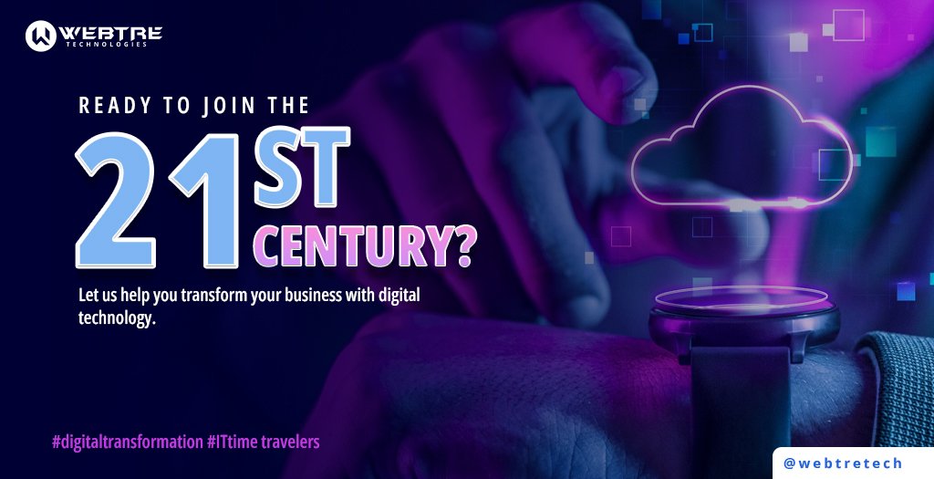 webtretech's tweet photo. Ready to join the 21st century? Let us help you transform your business with digital technology. #digitaltransformation #ITtime #digital #technology #business https://t.co/NVrxfZk89e