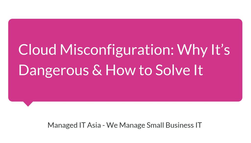 ManagedITSG's tweet image. Cloud misconfiguration is defined as the improper setup and maintenance of cloud-based services.

Read the full article: Cloud Misconfiguration: Why It’s Dangerous &amp;amp; How to Solve It
▸ managedit.sg/cloud-misconfi…

#RoleBasedAccessControl #ExtensiveExperienceWorking