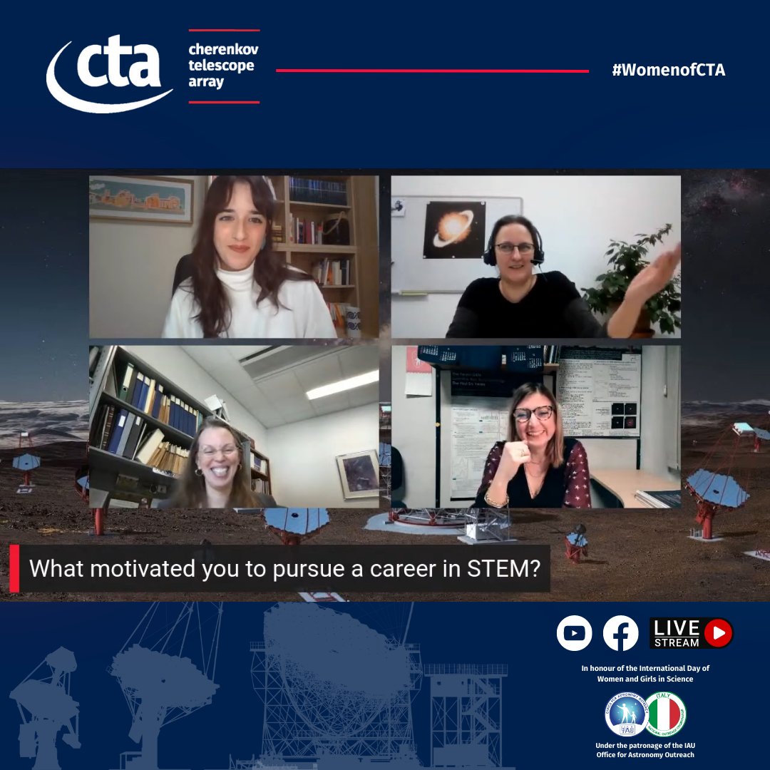 ctao_universe's tweet image. 👩‍🚀Last week, we hosted the #WomenofCTA event live, and we could have stayed for hours talking to Lucy, Heike and Elisabetta! 
If you're looking for a relaxing, yet mentally stimulating, #weekendplan, you can now watch the event on our YouTube channel 🍿📽️
youtube.com/watch?v=Yg8TmH…