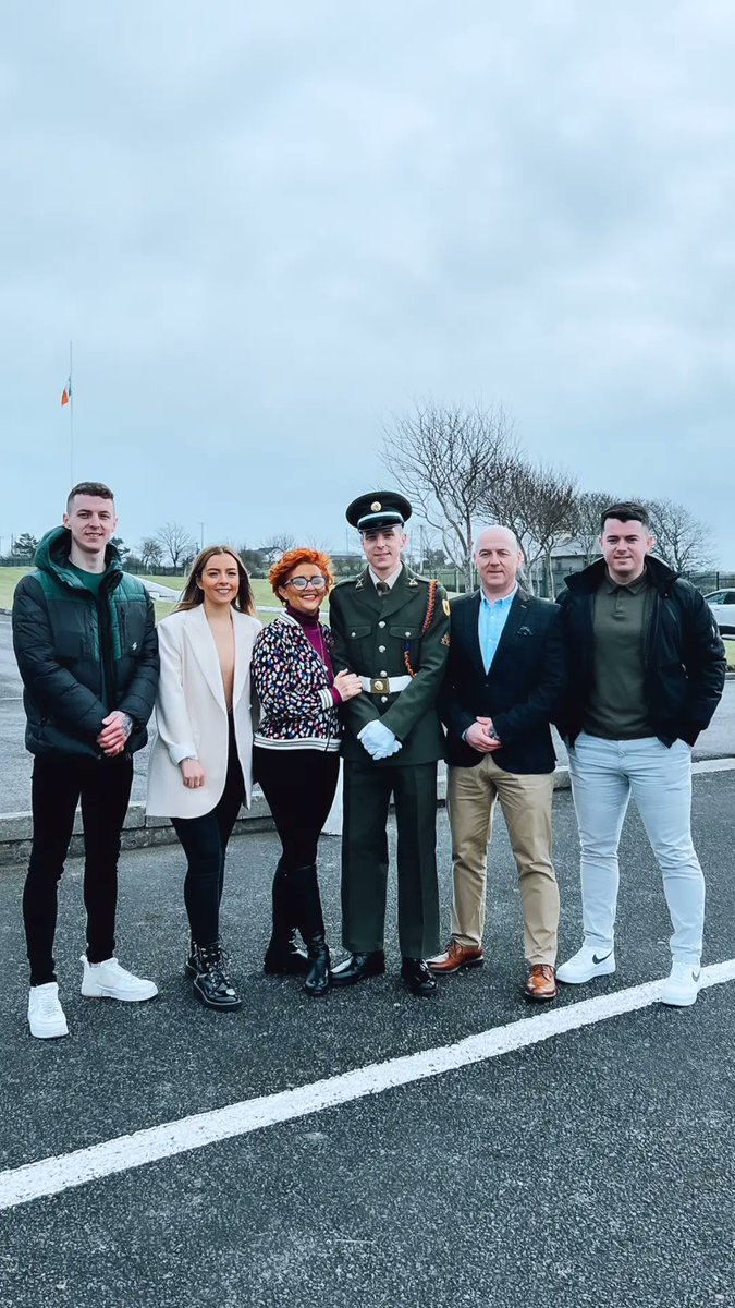 This has to be up there as one of the proudest moments in my life. Pte Hughes passing out today as 3 Star Private with #óglaighnahéireann and will soon join @Aiken_Barracks #Respect #Loyalty #Selflessness #PhysicalCourage #MoralCourage #Integrity