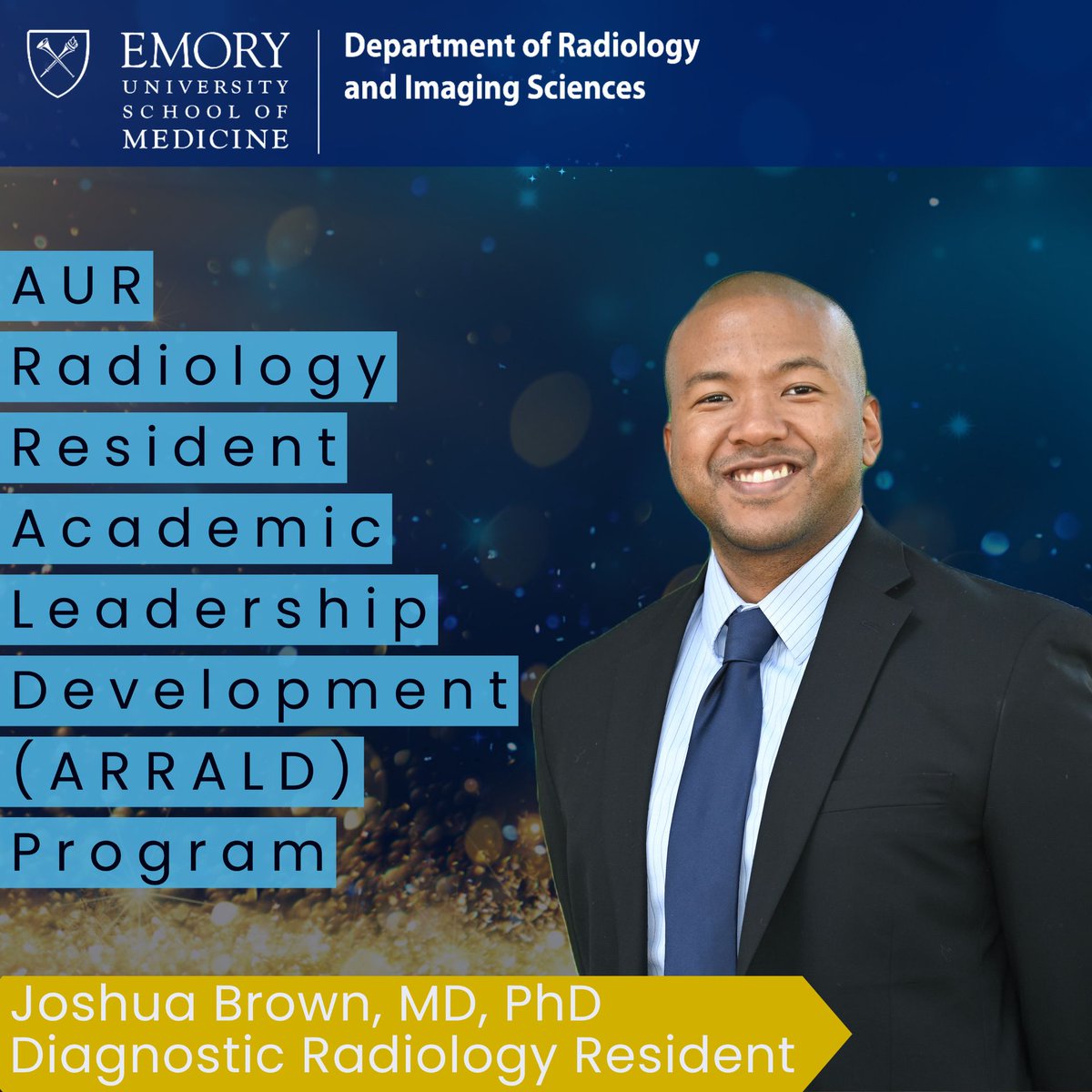 Congratulations @joshbrownmdphd! You and #ARRALD are made for each other and we are so proud of you! Also are blown away by all you've accomplished & it's only your 2nd year. @AURtweet @chrisho_md