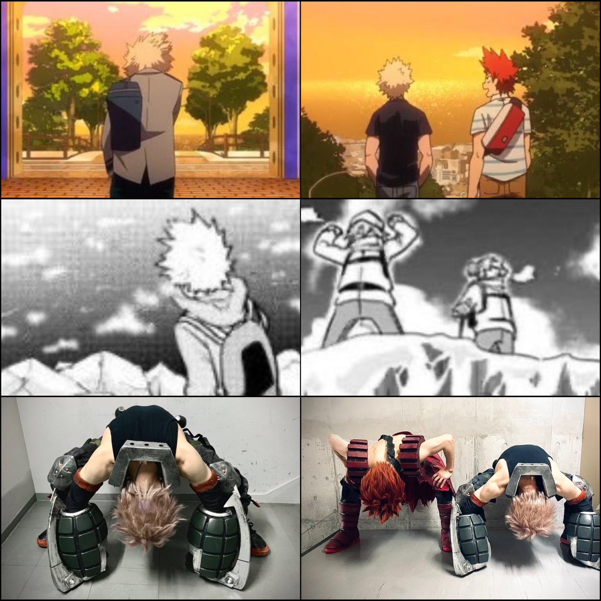fucksukuna's tweet photo. i just love that canon, spin off, and stage play mha agrees on the same thing and its "bakugou used to do things alone but now he has someone to do it together with" https://t.co/PoVHJEIKOn