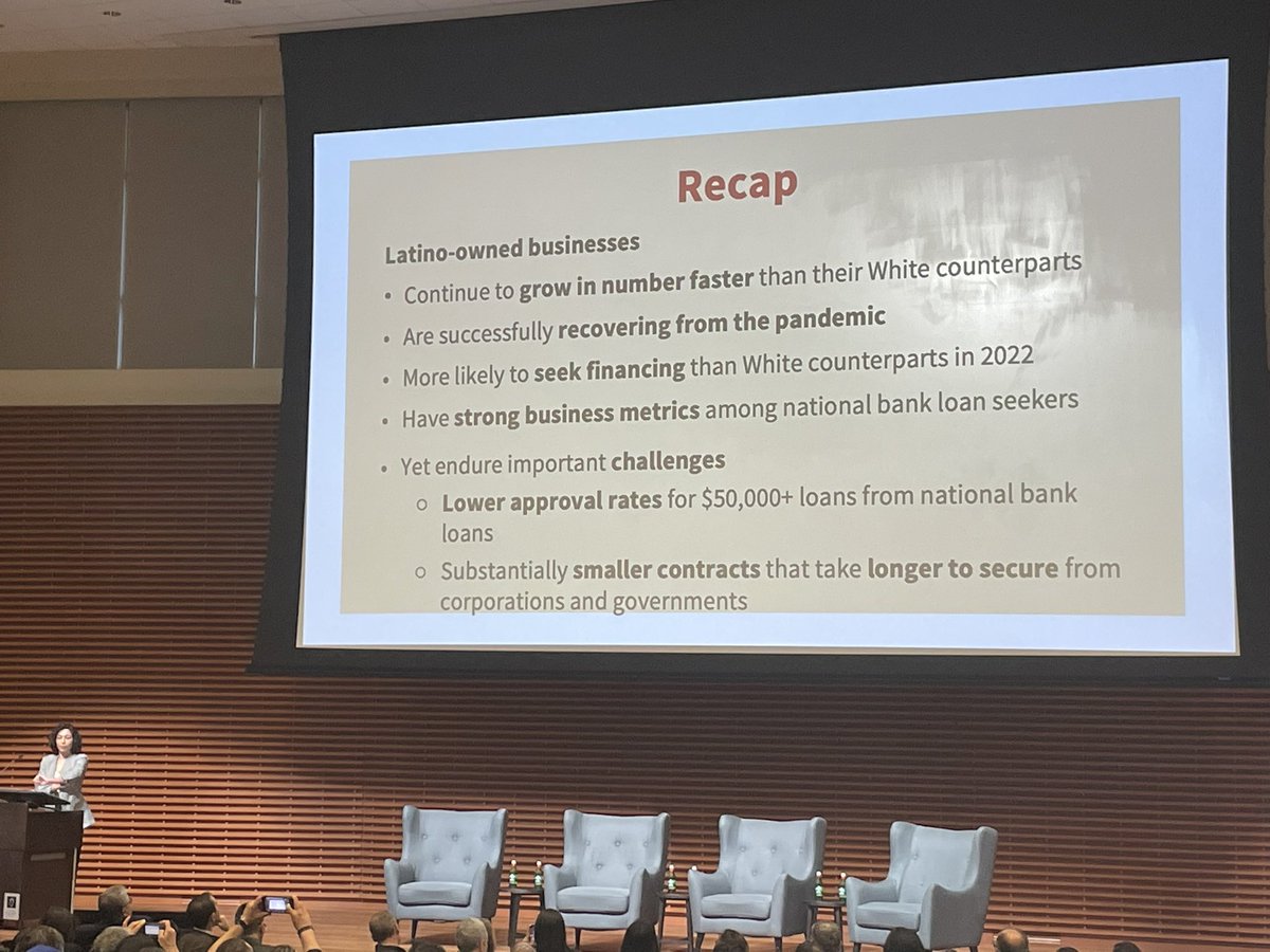erickeisaac's tweet photo. Celebrating entrepreneurship at the 2023 State of Latino Entrepreneurship (SOLE) Summit in Palo Alto, CA, presented by @LBANstrong in partnership with @StanfordGSB 

Remarkable research on Latino entrepreneurship. Report: https://t.co/eU8FXqn2pF https://t.co/IdHVOjJxNk