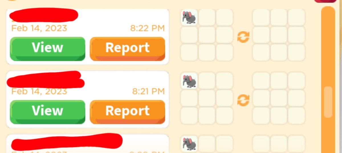 Met 3 fans and gave them 3 elephants 💖🥰 ( i did like days ago but forgot to post it 🤭 u might get free pet meeting me 2 :3 )