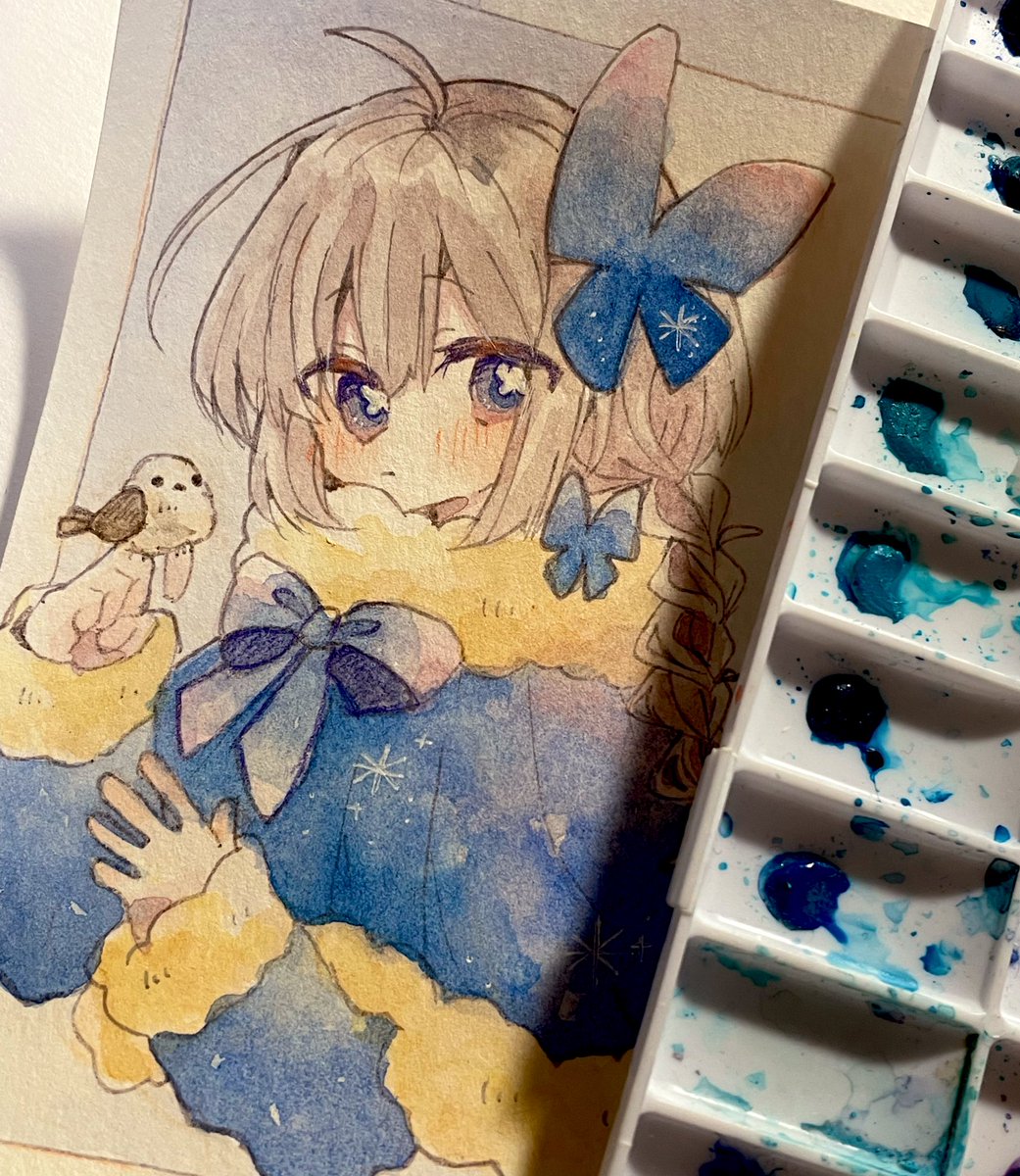「冬クラゲちゃん 」|ほおずき紅(こう)のイラスト