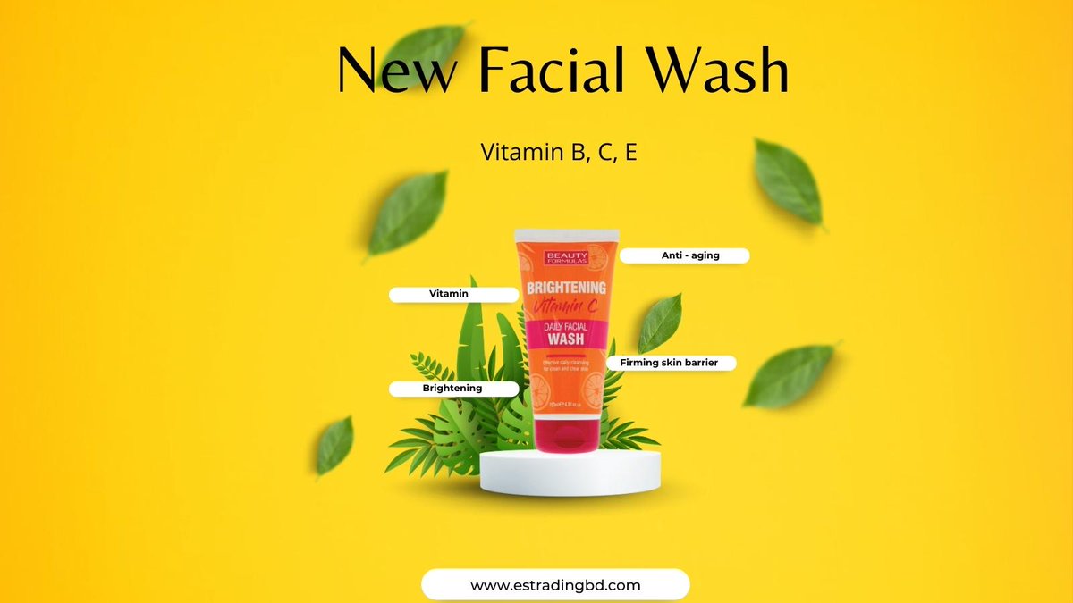 EsTradingBD's tweet photo. Beauty Formulas Vitamin C Facial Wash

Make your skin more beautiful and bright.

For Order : https://t.co/cwl7DqdISP
Or Message in our facebook inbox.
Call: 0967822108

#bestonlinestore  #Bangladesh #facewash #facewashes #vitaminc #fearwomen #selfiee #TikTok https://t.co/O1a4jN0qTw