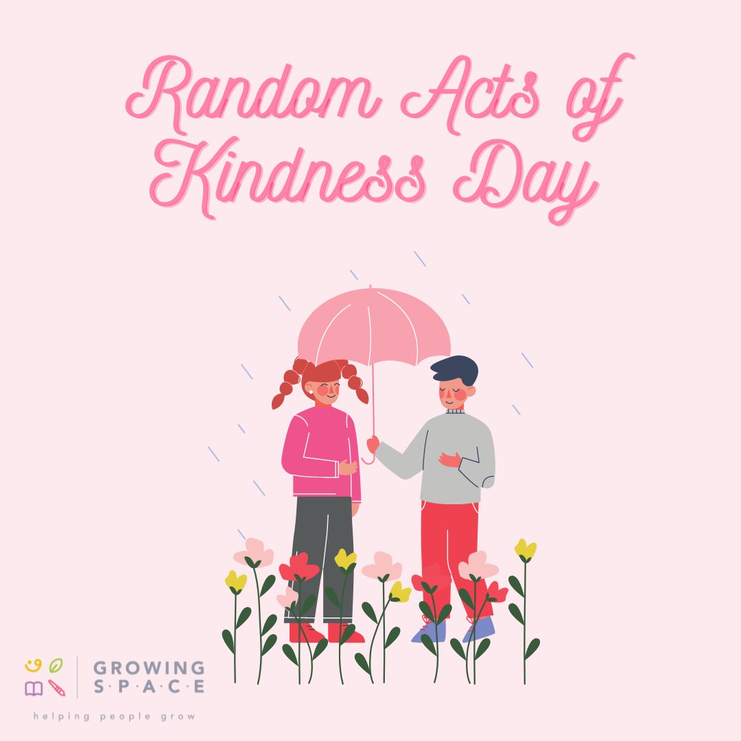 Today is #RandomActsofKindnessDay!
'A single act of kindness throws out roots in all directions, and the roots spring up and make new trees.' Amelia Earhart  
#growingspace #positivementalhealth #kindnesscounts #mentalhealthsupport  #friendsupport #LoveAndSupport