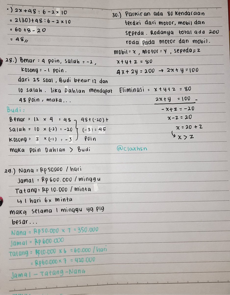 claxhsn's tweet image. PEMBAHASAN PU TO PAHAMIFY 8

mau share juga yang pu bagian kuantitatif, siapa tau ada yang butuh hehehe😋💌