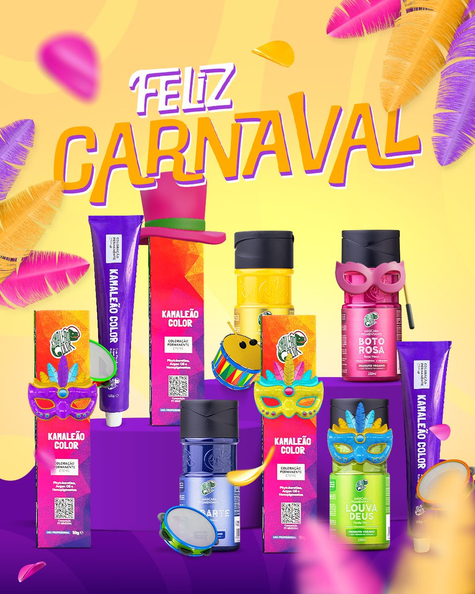 kamaleaocolor's tweet photo. A época mais alegre do ano chegou! 🎉🎉🎉Start nas comemorações carnavalescas. Dizem que o ano só começa depois do carnaval, então vamos celebrar com responsabilidade, glitter ✨e MUITOS CABELOS COLORIDOS. ❤️💙💖
#carnaval #kc #kamaleaocolor #cabeloscoloridos #hairstyle #cabelos https://t.co/3EeXhLm3bK