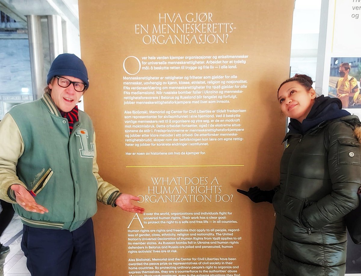 Anjhula's tweet photo. I had the pleasure of visiting our @Amnesty_Norge office in Oslo. I spent time at the The Nobel Prize location with Secretary General @JohnPeder &amp; Chair Thea Westad Schjødt. John &amp; Thea provided a robust overview briefing of the section's great health across markers. 
#OneAmnesty https://t.co/EmVJY8DI83