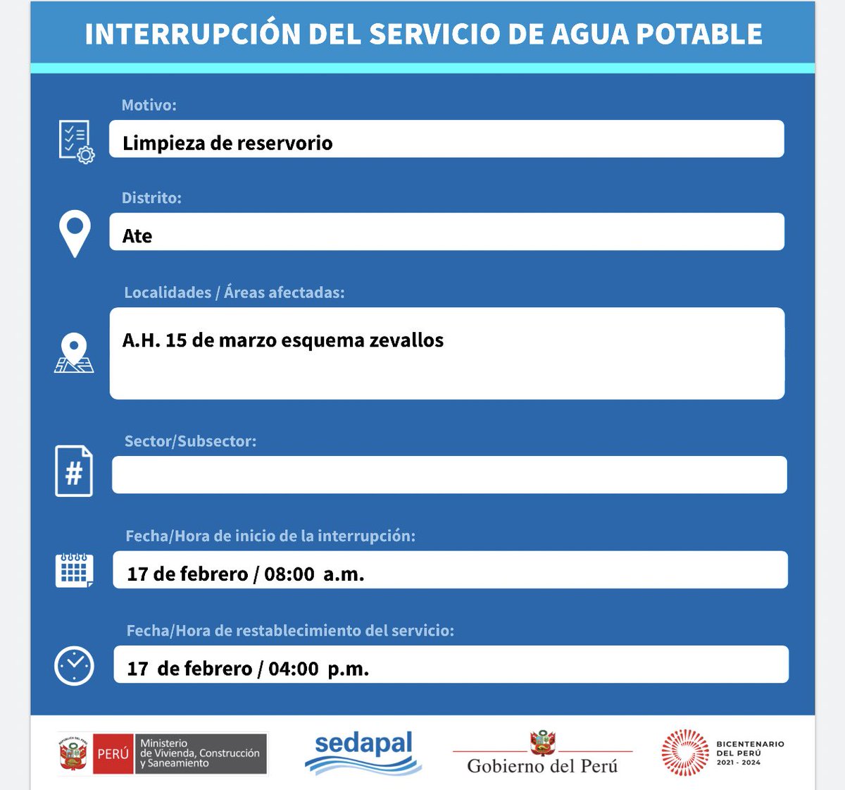 SedapalOficial On Twitter ATENCI N ATE Y LA MOLINA Sedapal sedapaloficial-on-twitter-atenci-n-ate-y-la-molina-sedapal