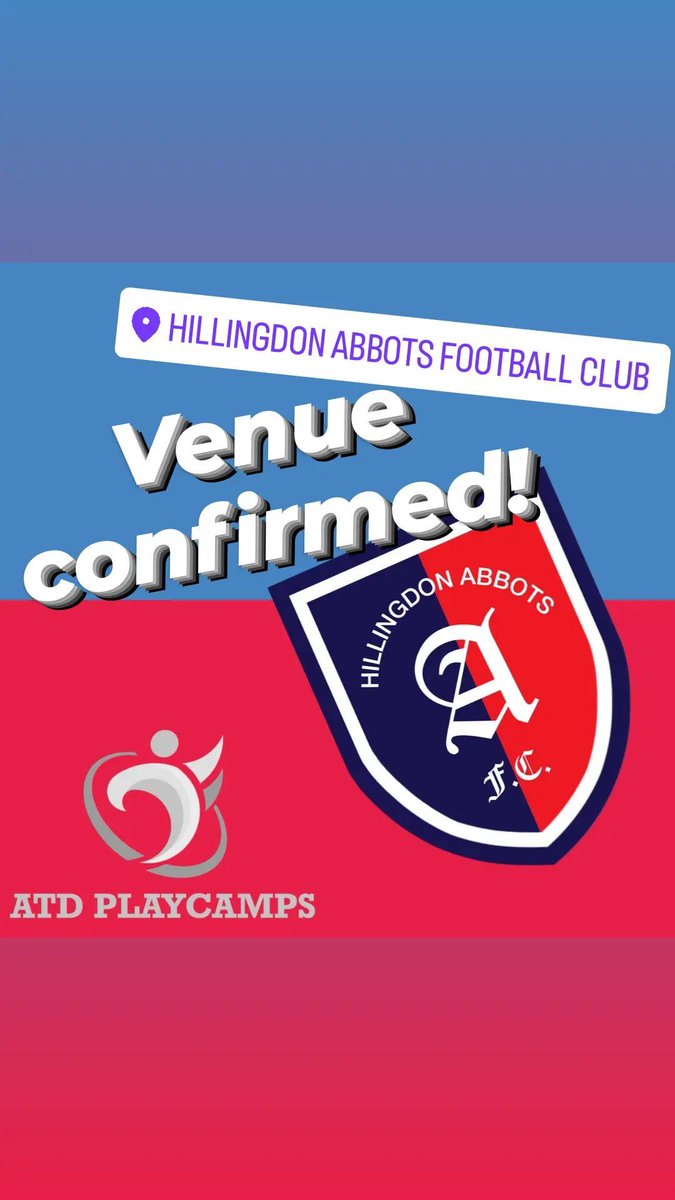ATDPlaycamps's tweet photo. Our first ever camp venue is confirmed!

Dates to be decided!

Check back with us next week for more info!! https://t.co/C0dS4n2xqr