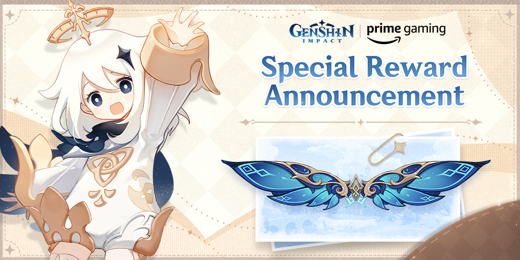 Get the Brand New Wings of the Starlit Feast to Enrich Your Adventures~ | Genshin Impact x Prime Gaming For full details of the event, please visit > > > hoyo.link/17mHCCAd #GenshinImpact #HoYoverse