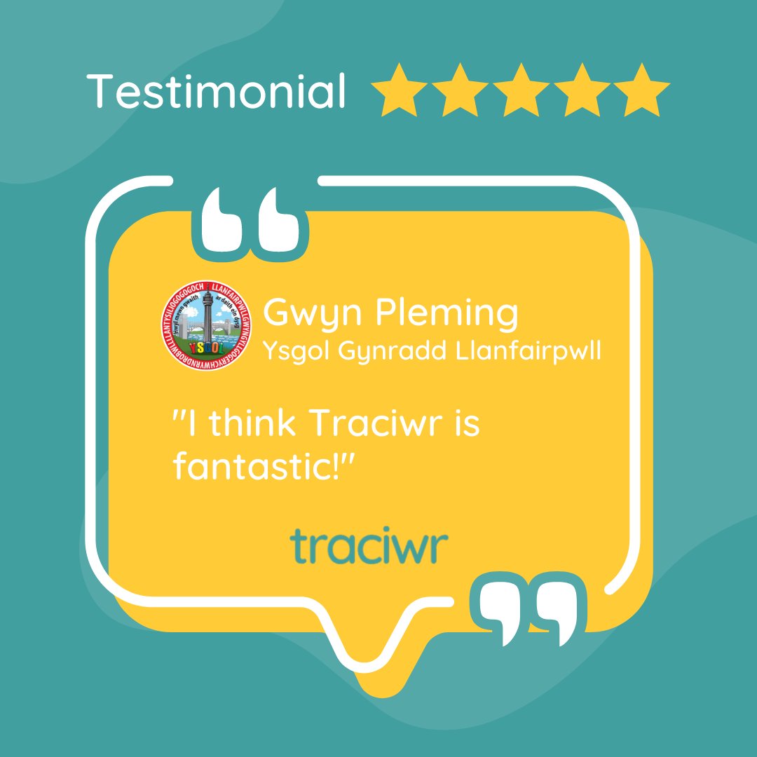 TraciwrCymraeg's tweet image. We love hearing positive feedback from schools using Traciwr! 

#welshcurriculum #datatracking #trackingtool