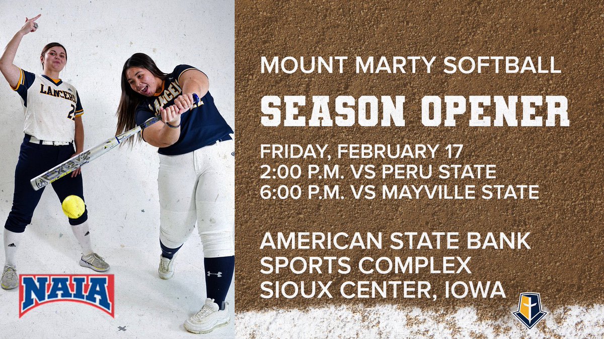 MMULancersSB's tweet photo. 𝐖𝐄’𝐑𝐄 𝐁𝐀𝐂𝐊!!😎

🆚 Peru State &amp; Mayville State
⏰ 2:00 pm &amp; 6:00 pm
🏟️ American State Bank Sports Complex
📍Sioux Center, Iowa
💻 https://t.co/kWdiquJVG1 https://t.co/U74NvxifRe