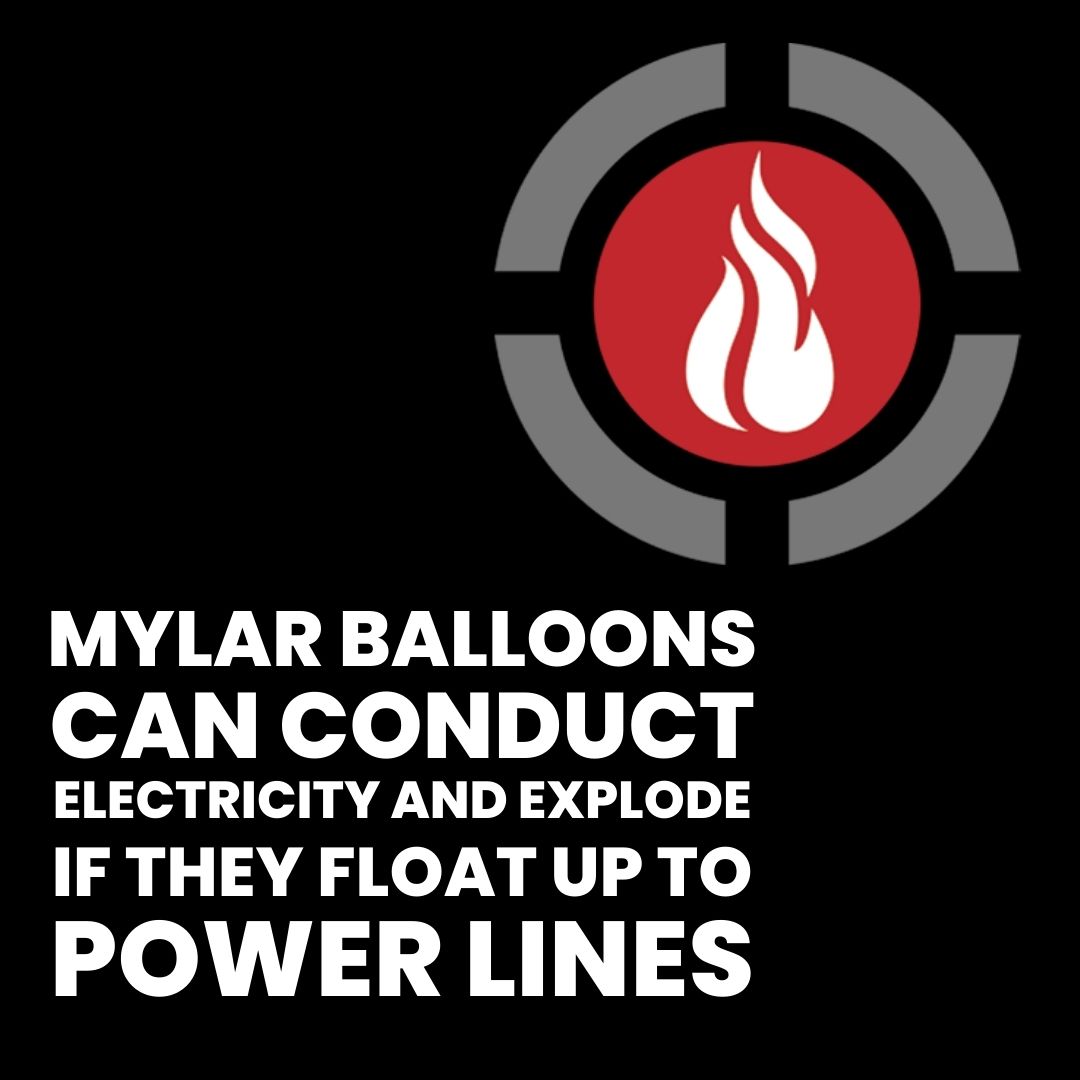 DynaFire1's tweet photo. We all love a Valentine's Day surprise that lasts for a few days...but keep a close eye on those balloons. 🎈 In more serious cases, a bunch of tied balloons can float up and create an outage.

#FFF #FireFactFriday https://t.co/UkJBocWK3t