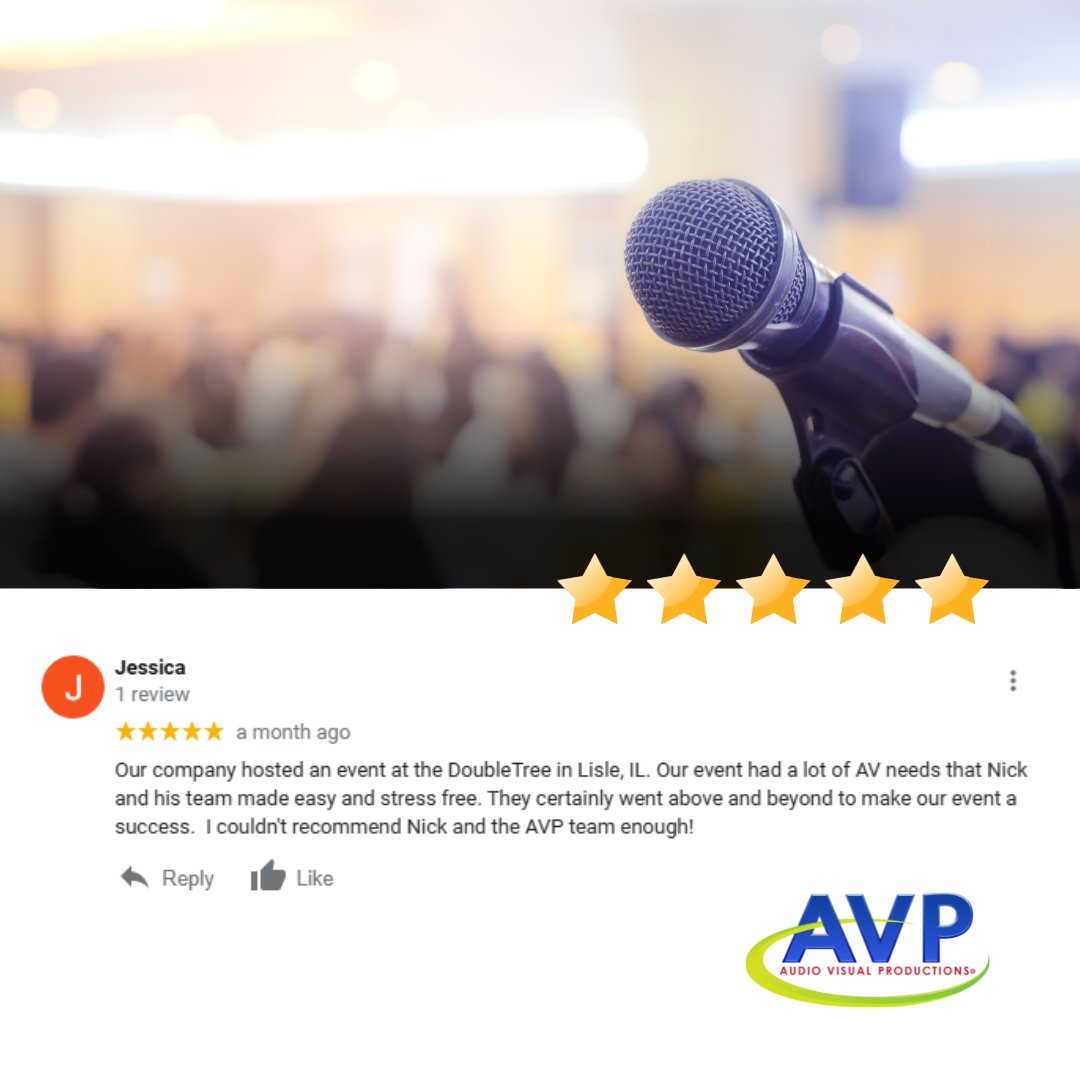 Want to know how to keep improving your business?
👉 Get feedback. And if the feedback is great, you're on the right track 😀
Jessica, it was truly a pleasure working with you!

#thestageisyours #avp #googlereview