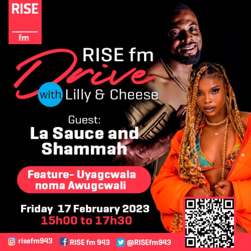 RISEfm943's tweet photo. Today on the RISEfmDrive #Uyagcwala noma #Awugcwali we have @Lasource and @Shammahfit on their single #InNeedYouMore
Uyagcwala Na ?
013 757 0096
#RISEfmDriveWithLillyAndCheese
#MpumalangaAzishe https://t.co/v6Pxd27ZGi