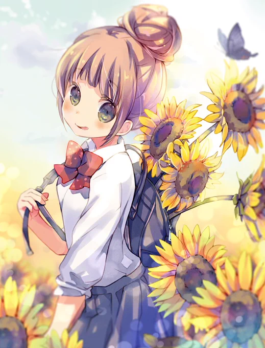 #TLを花でいっぱいにしよう あえて夏の絵を 