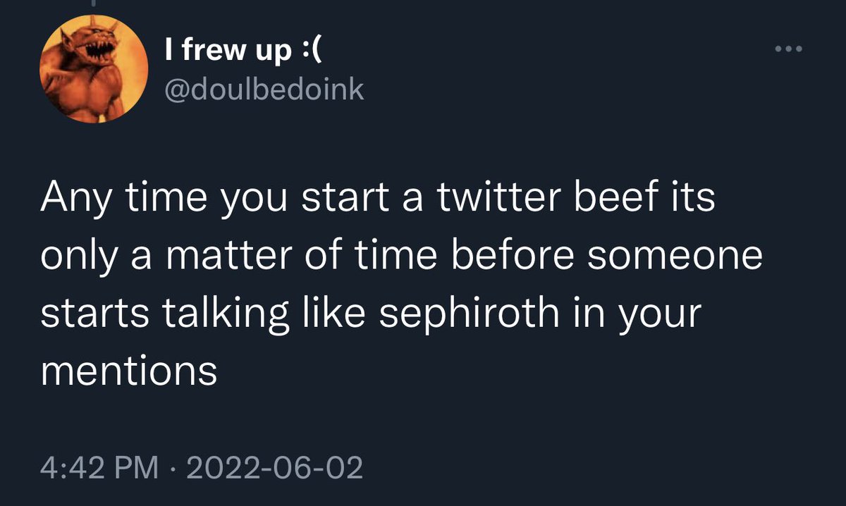 This whoe thread is deadass just this