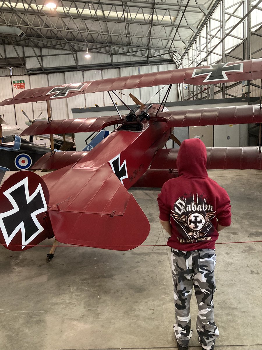 My son with the Fokker Dr.1 <a href="/sabaton/">Sabaton</a>