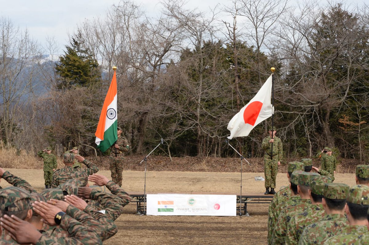 Defence_XP's tweet image. The 4th Edition of Joint Military Exercise #DharmaGuardian commenced today at Camp Imazu, #Japan. During the 14 day training, troops from both Armies will share their expertise &amp;amp; experiences in Counter Terrorism operations in urban terrain.

#Jointexercise #Jointmanship
