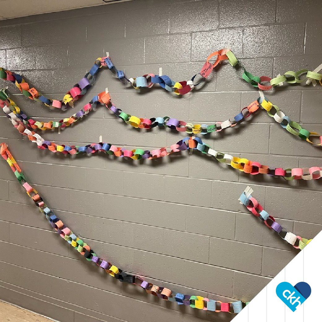 iheartckh's tweet photo. If everyone at your school affirmed 2 people, who in turn affirmed 2 more people...what would that chain reaction look like? Shout out to the students at Kossuth Middle School who made their own affirmation chain for their school staff! @alcornschools https://t.co/G6GH3OTdOP