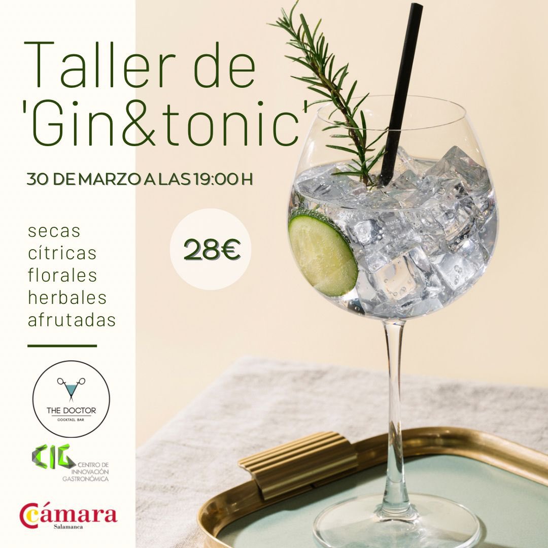 El mes de marzo es ¡tiempo de cocktails! 
￼
No te pierdas nuestros talleres organizados junto a Eduardo Blanco de The Doctor Cocktail 
￼
Apúntate a las 3 sesiones y disfruta de un precio especial de 80€