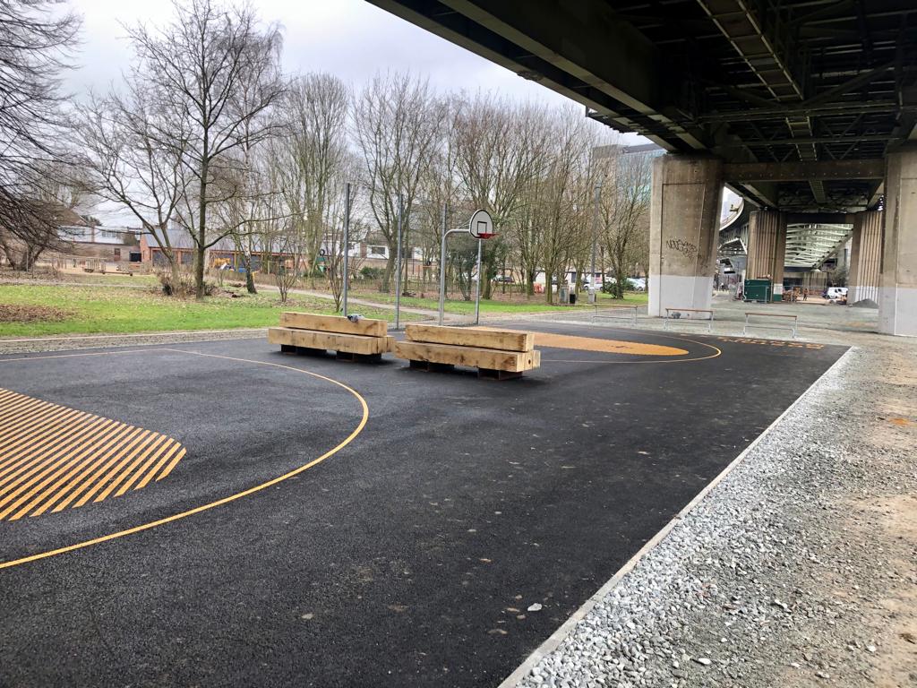 AllenScott_Ltd's tweet photo. Fancy a game? 🏀

Out at Boston Manor Park yesterday and the courts are looking fresh after resurfacing and clean painted lines - getting ready to welcome players!

@hounslowcouncil
@heritagefunduk

#bostonmanorpark #restoration #landscapearchitecture #allenscott #nlhf #heritage https://t.co/wJGGcCzbSf