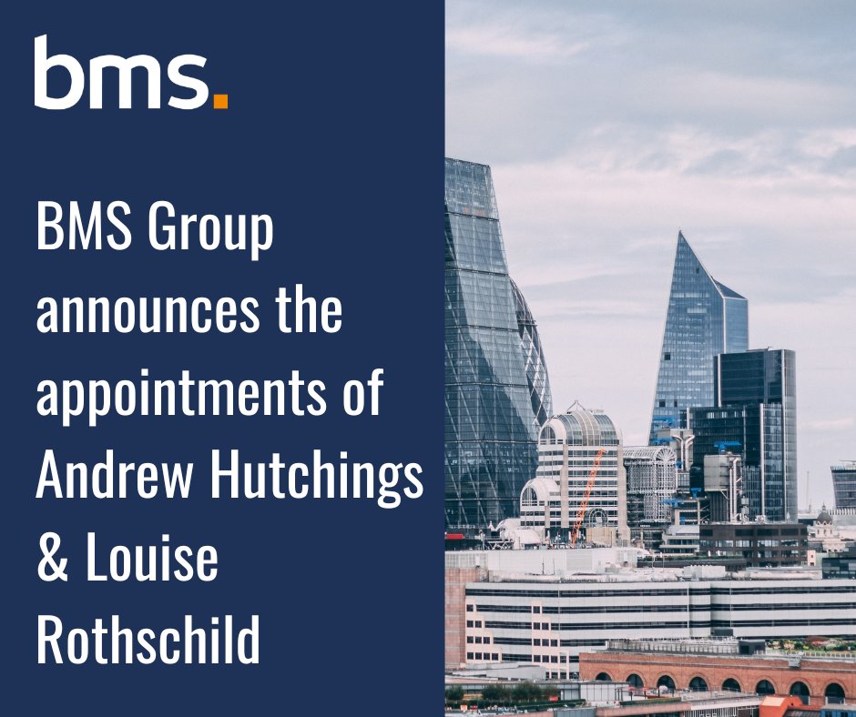 BMS Group are thrilled to announce the appointments of Andrew Hutchings and Louise Rothschild. Both Hutchings and Rothschild will shortly be joining the London office after fulfilling their current contractual obligations. 

bit.ly/3S5Eycw

#insurance #cargo #newhire