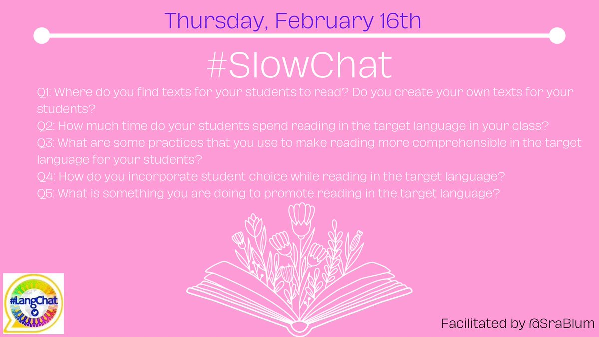 Did you miss last night's #langchat? You can still join for a #slowchat! Respond with your answers and #langchat #slowchat