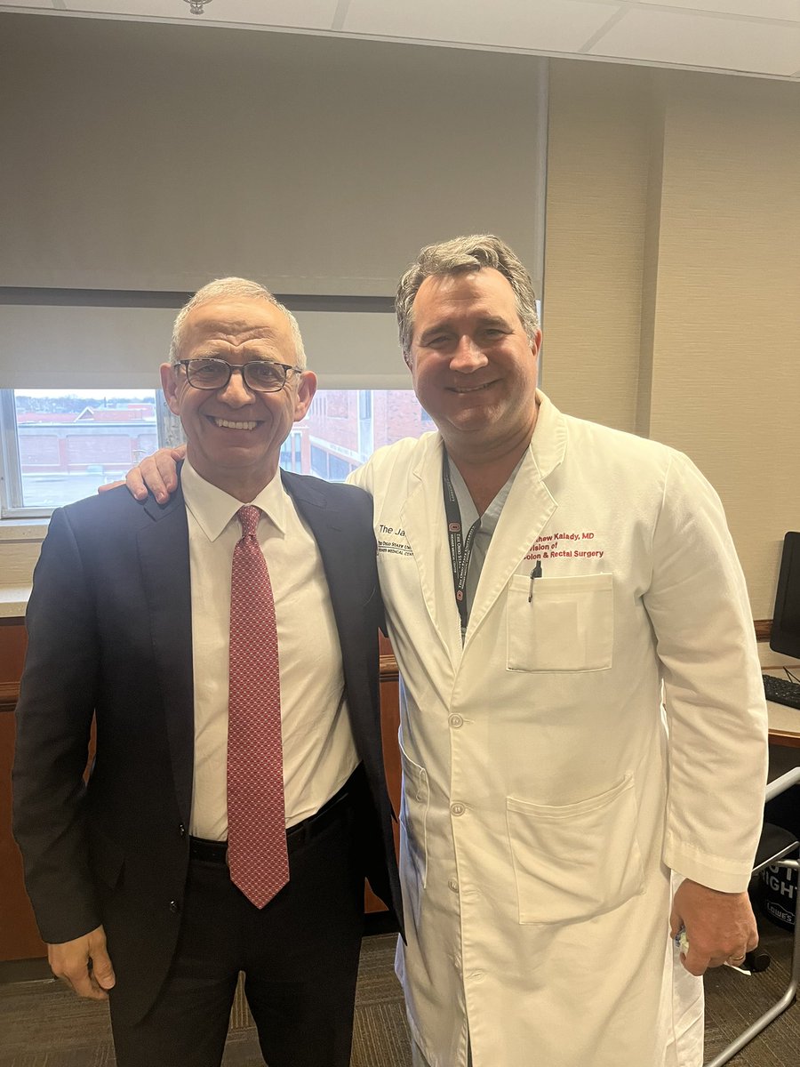 Matthew Kalady (@mattkaladymd) on Twitter photo Honored to have <a href="/DrGarciaAguilar/">Julio Garcia Aguilar</a> give Grand Rounds <a href="/OhioStateSurg/">Ohio State Wexner Medical Center Surgery Dept.</a> <a href="/OSUCCC_James/">The James</a> and spend time with our team to discuss his vast experience with rectal cancer trials. I always learn something from him. Honored to have <a href="/DrGarciaAguilar/">Julio Garcia Aguilar</a> give Grand Rounds <a href="/OhioStateSurg/">Ohio State Wexner Medical Center Surgery Dept.</a> <a href="/OSUCCC_James/">The James</a> and spend time with our team to discuss his vast experience with rectal cancer trials. I always learn something from him.