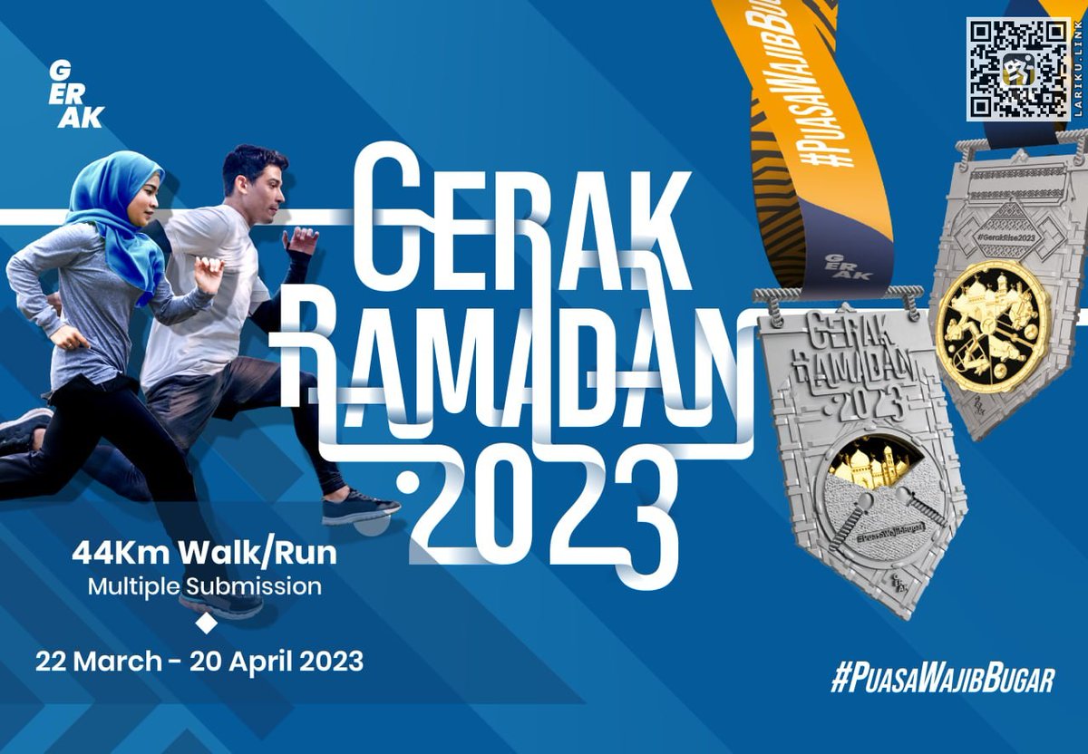 LarikuInfo's tweet photo. ๐ฝ
๐ GERAK Ramadan
๐งฎ 22 Mar - 20 Apr 2023
๐ Virtual Run/Ride
๐ค๏ธ Bebas / Anywhere
๐
๐ https://t.co/STdILwONoV โช
๐บ
๐บ
โขโขโขโข
#GERAKramadan #Ramadan #GerakNow #LariKuinfo #VirtualRun https://t.co/WZpsMFdFLC https://t.co/X44Yb2e6H2
