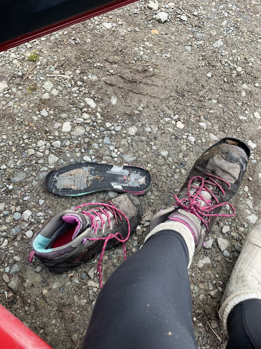 Kellya1997's tweet photo. Out with the old in with the new 🥾 safe to safe they were definitely needed, only just made it back to the car with them on their last outing 🙃 https://t.co/EqfgDPCqj6