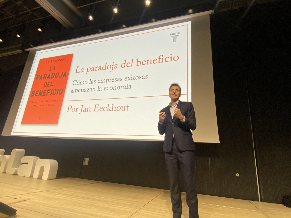 MtzGra's tweet photo. @jan_eeckhout presenta La paradoja del beneficio en @workinlansummit #workinlan Una visión de cómo las empresas exitosas amenazan la economía https://t.co/6JSDyEmWvZ