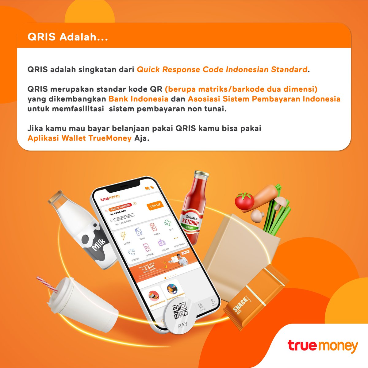 Hai #TrueFriends!
Tulis dikolom komentar yuk, kamu sebelumnya menyebut QRIS itu apa sih?
